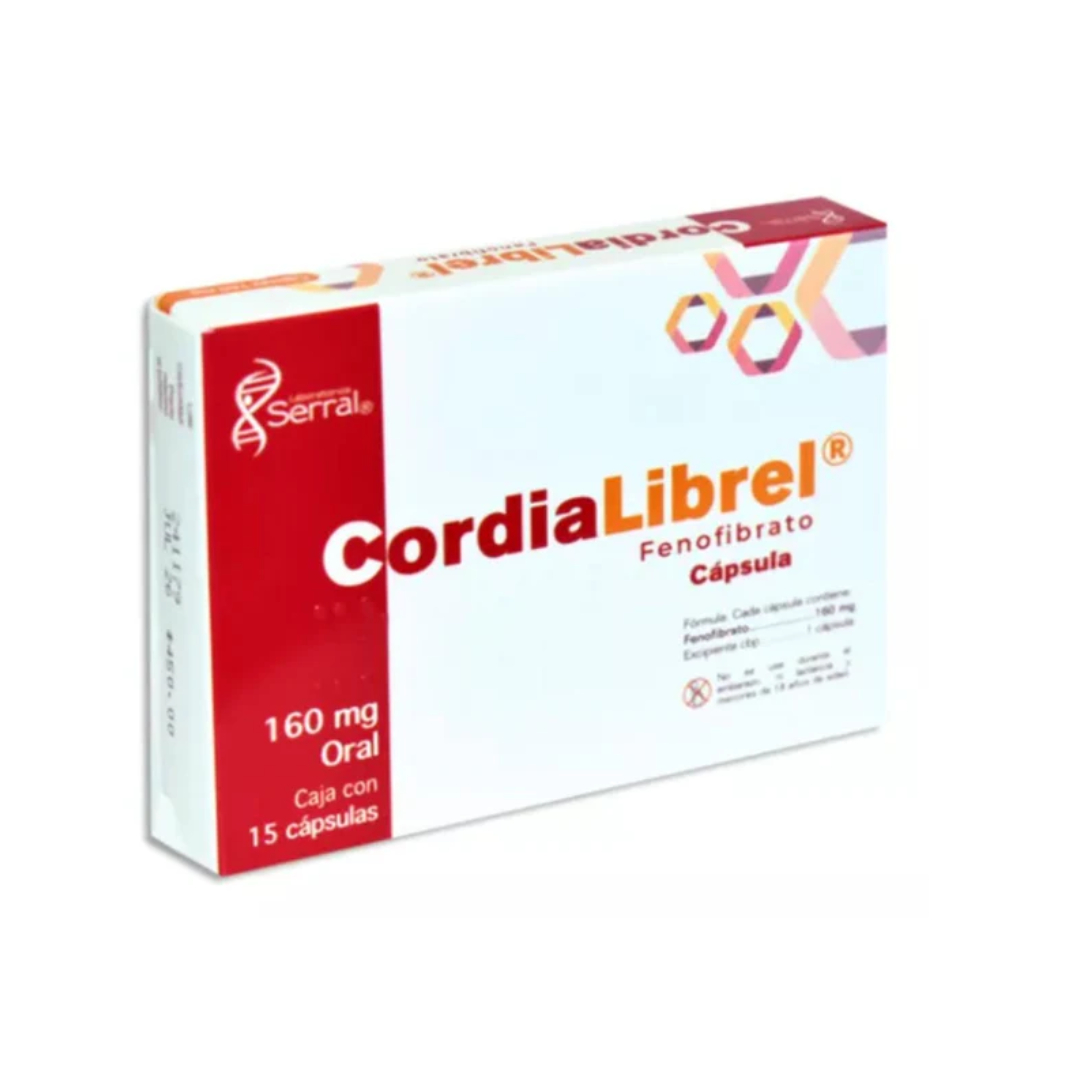 CORDIALIBREL c/15 CAPS. 160 MG. fenofibrato