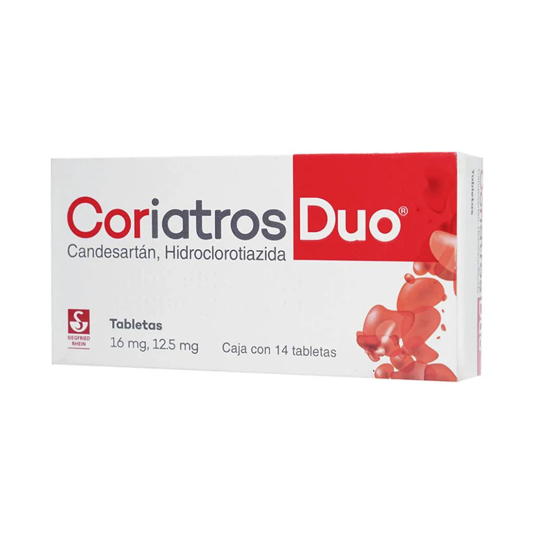CORIATROS DUO c/14 TABS. 16/12.5 MG. candesartan+hidroclorotiazida