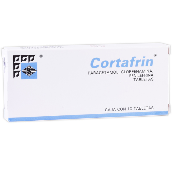 CORTAFRIN C/10 TABS. 500/5/4 MG.