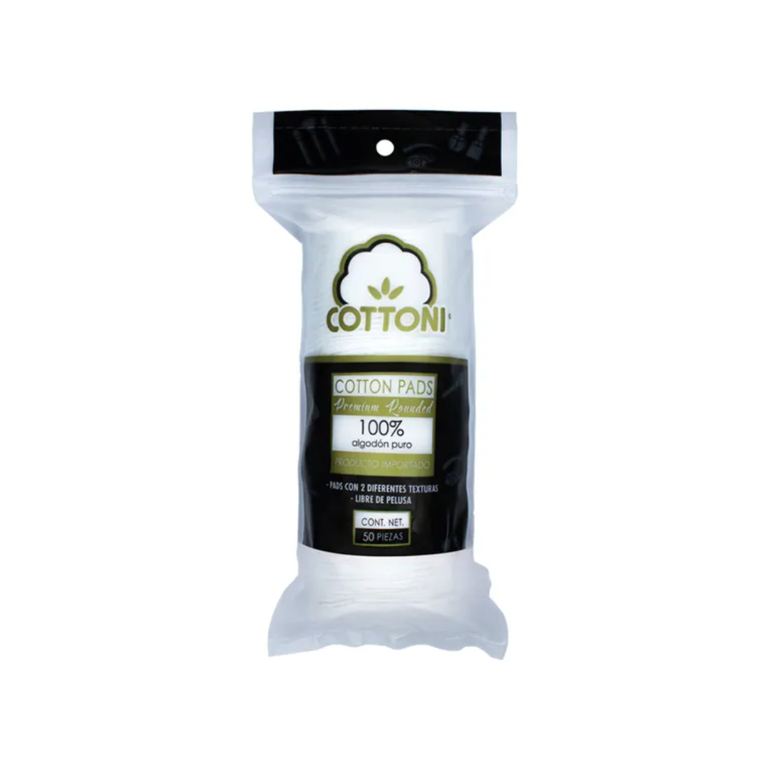 COTTON PADS PREMIUM Paq. c/50 Pzs.