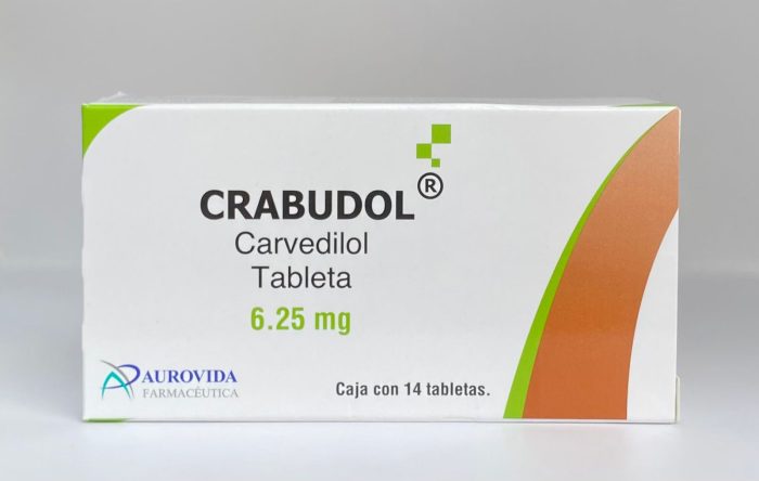 CRABUDOL c/14 TABS.  6.25 MG.