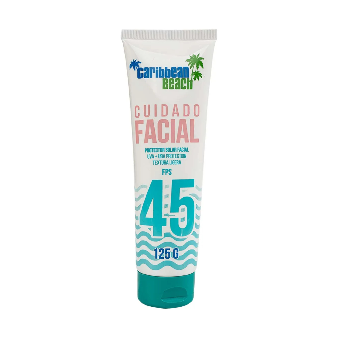 CUIDADO FACIAL Protector Solar FPS 45 (C.Beach) Crema Tubo c/125 G.