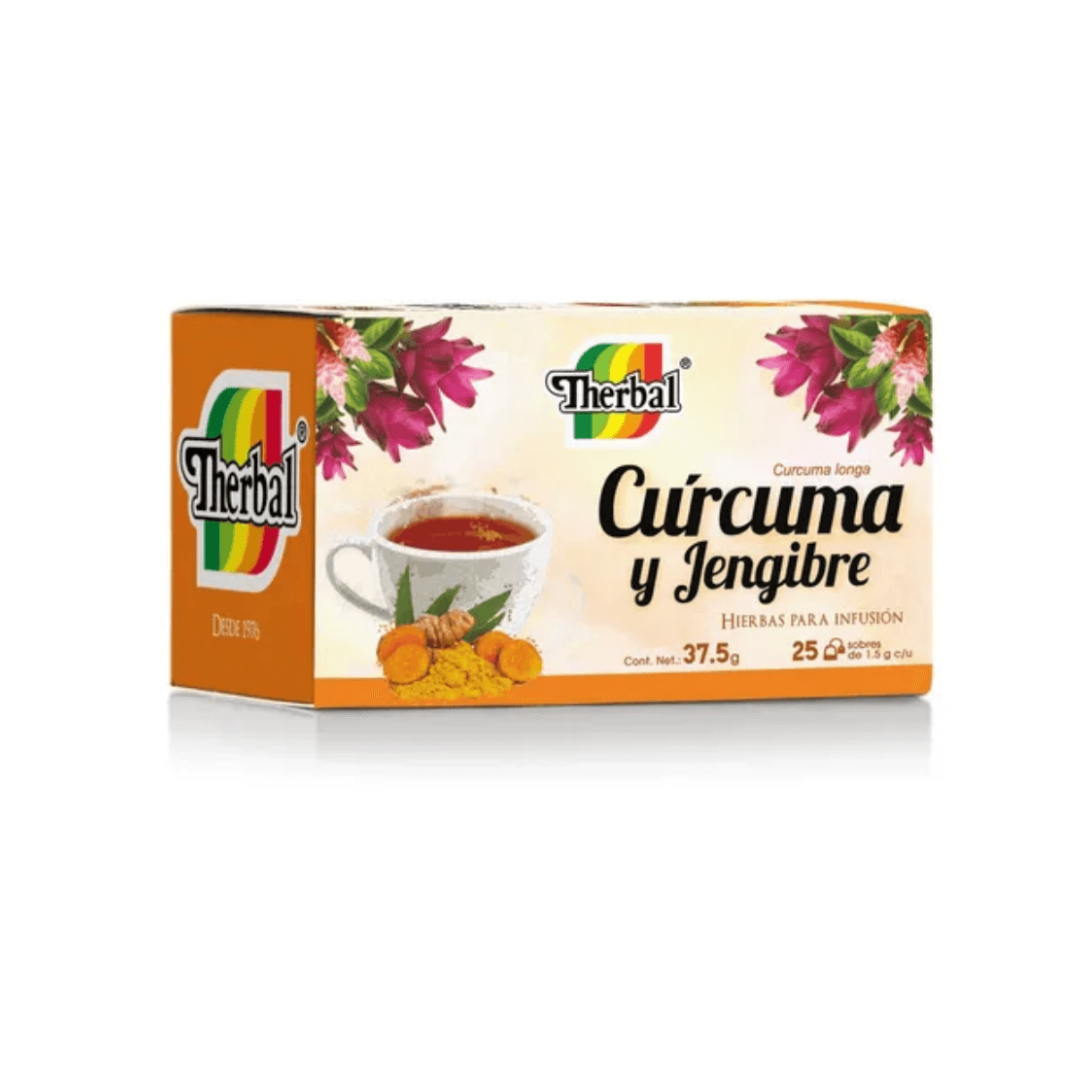 CÚRCUMA Y JENJIBRE p/Infusión c/25 SOBS. 1.5 G.