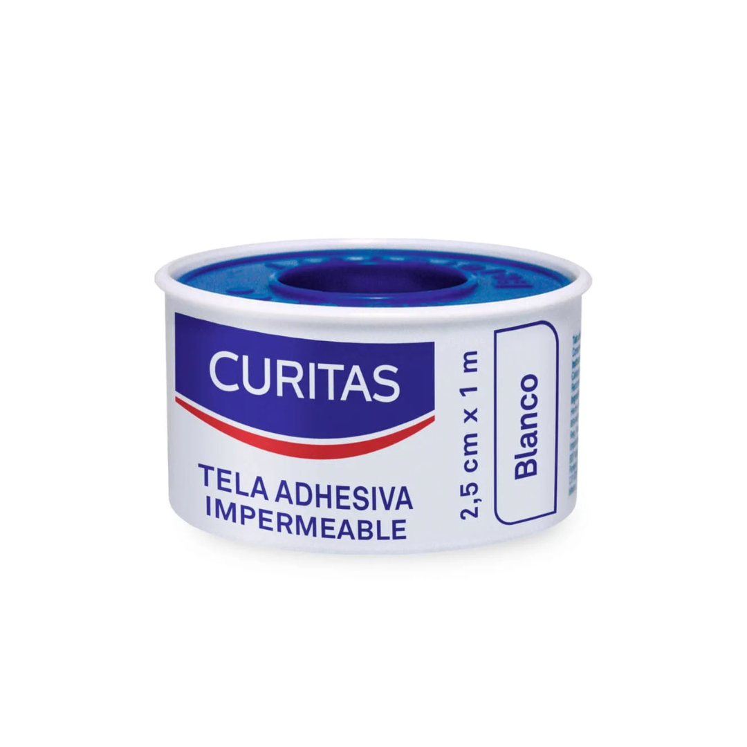 CURITAS TELA ADHESIVA (BDF) Carrete A: 2.5 cm; L: 1m. c/1 Pza.