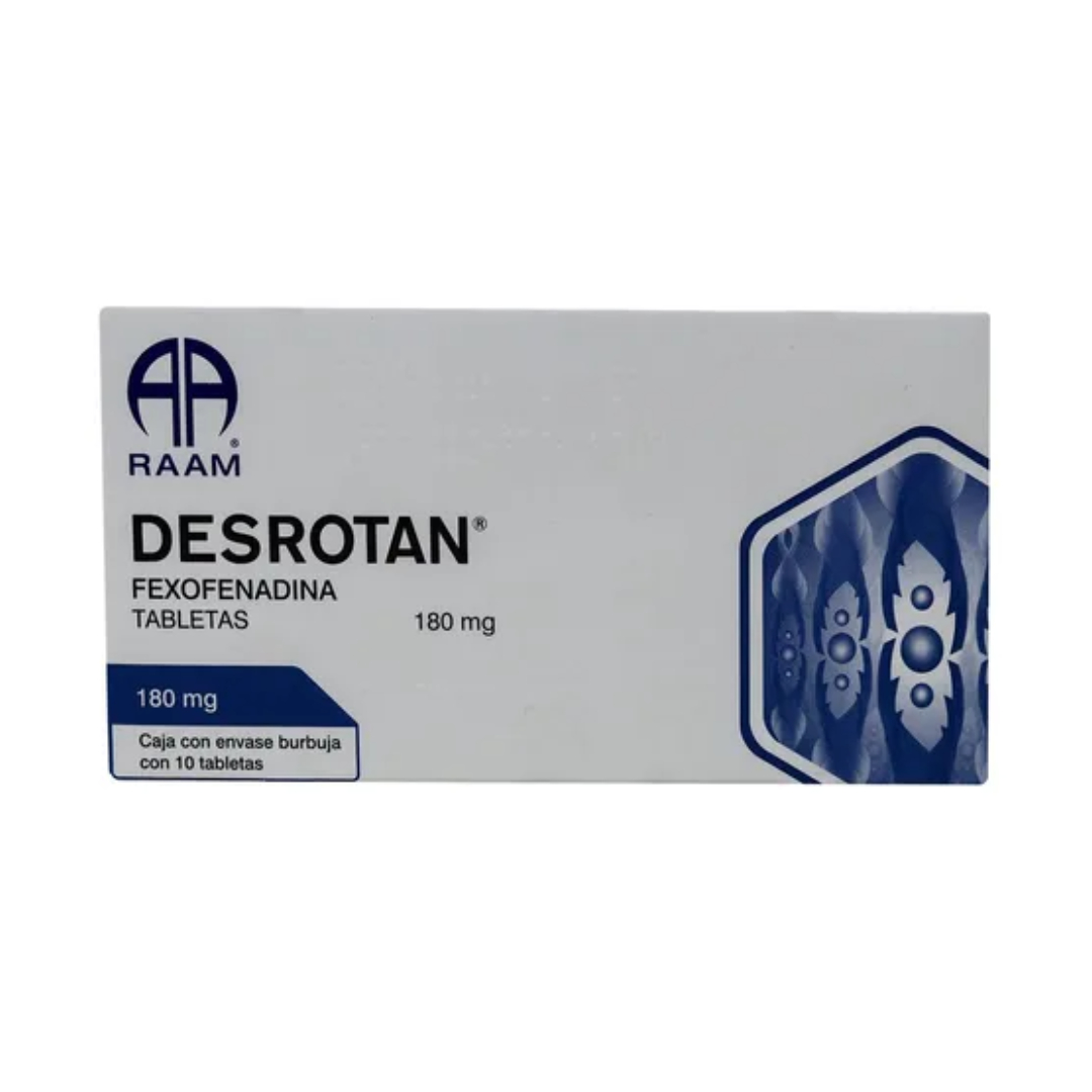 DESROTAN c/10 TABS. 180 MG.