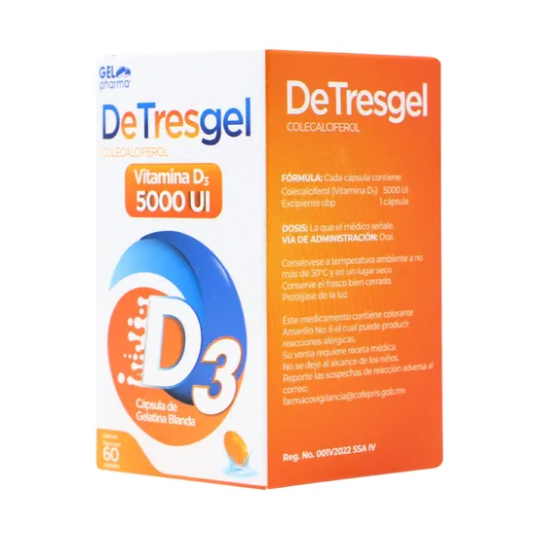 DETRESGEL c/60 CAPS. 5000 UI.