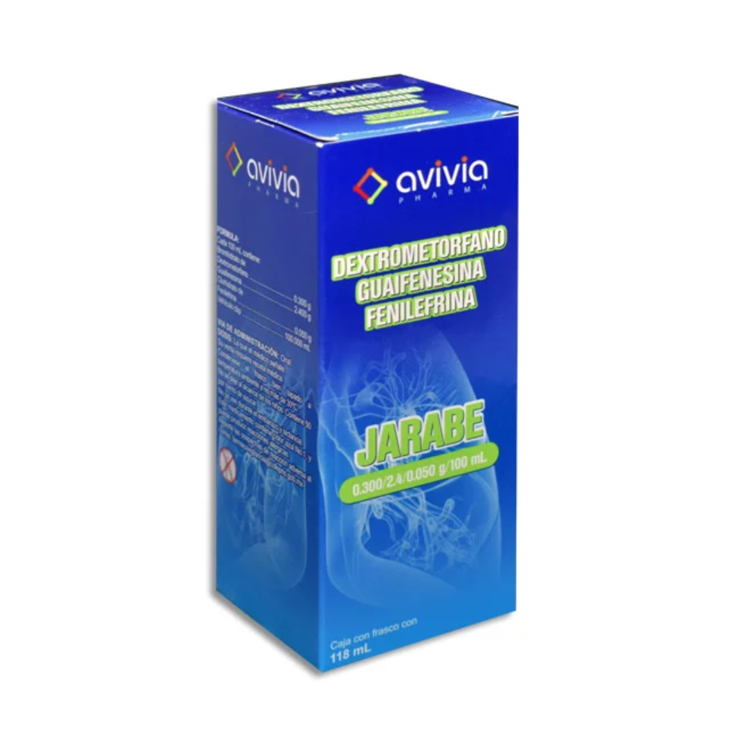 DEXTRFNO/GUIAFNA/FENLNA. (Avivia) JBE. AD. Fco. 118 ML 0.300-2.4-0.050 G/100 ML.