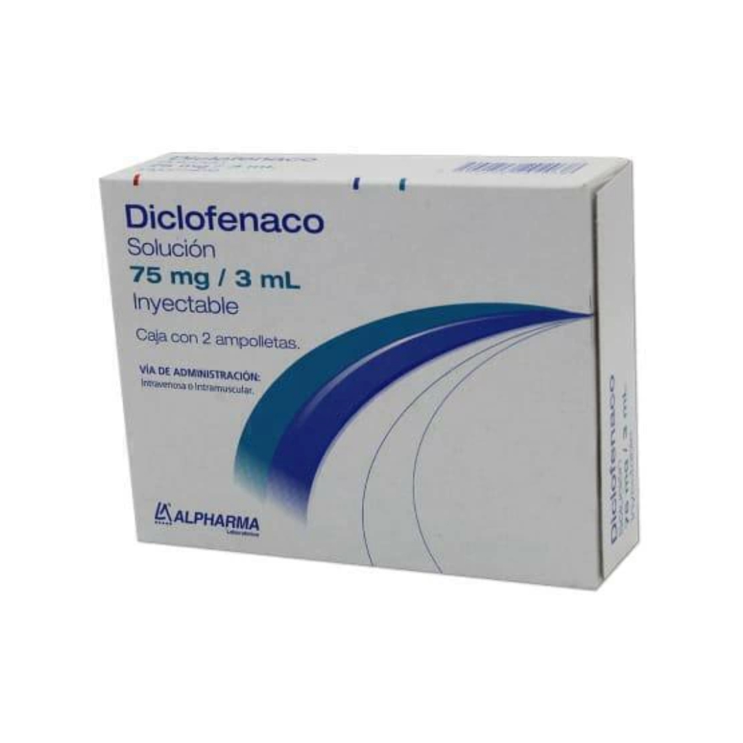 DICLOFENACO (ALPHARMA) SOL. INY. C/2 AMPTAS. 75 MG