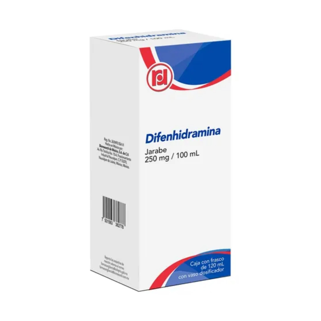 DIFENHIDRAMINA (Randall) JARABE Fco. 120 ML. 250 MG/100 ML.