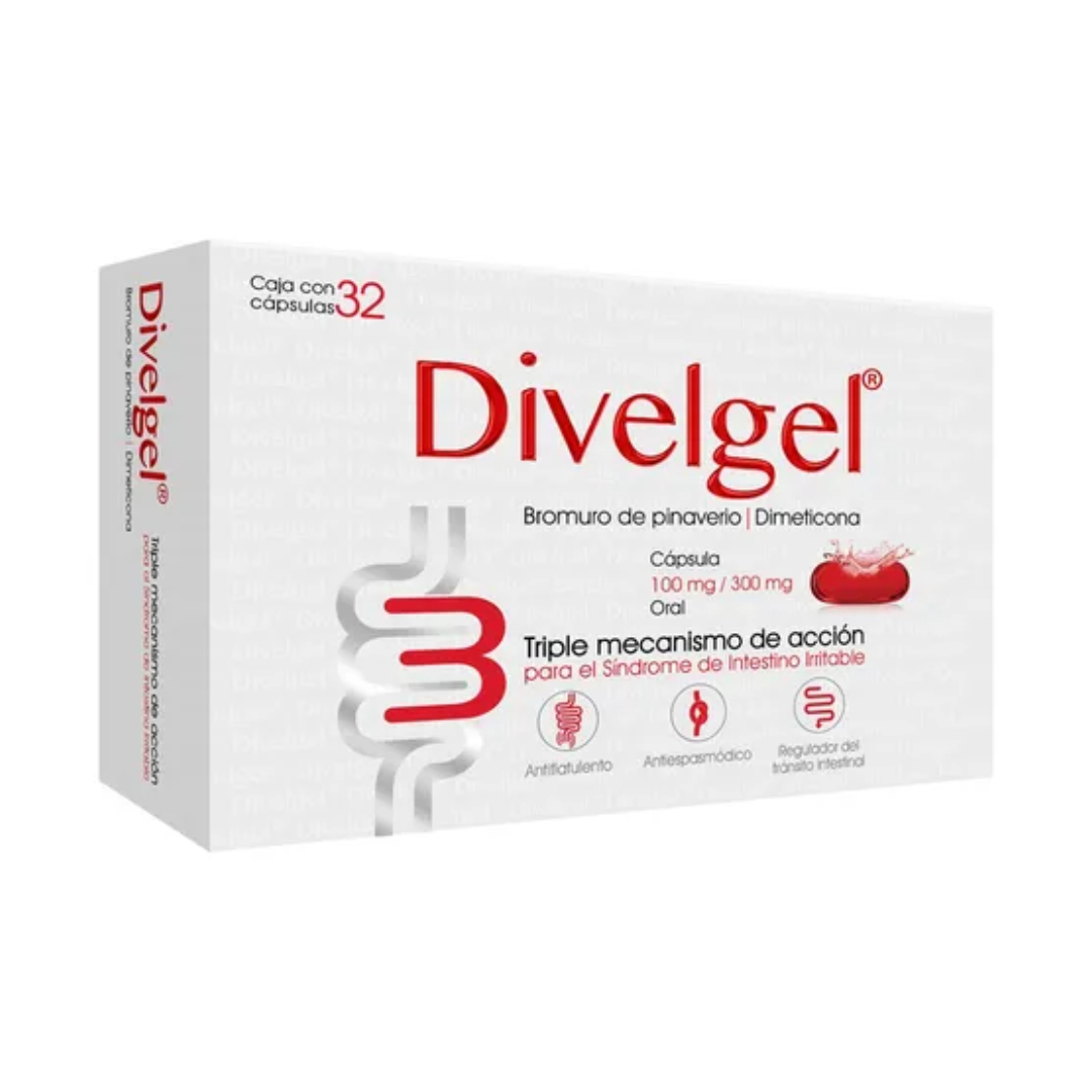 DIVELGEL c/32 CAPS. 100/300 MG.