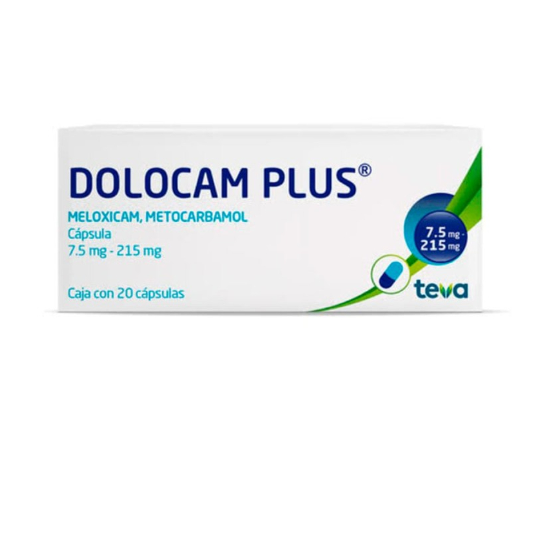 DOLOCAM PLUS C/20 CAPS. 7.5 MG/215 MG.