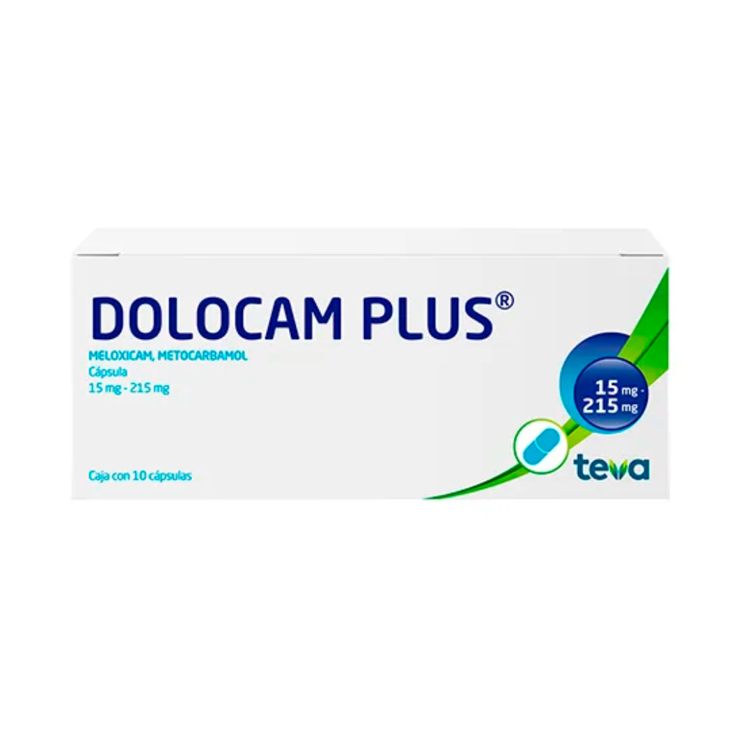 DOLOCAM PLUS C/10 CAPS. 15 MG/215 MG.