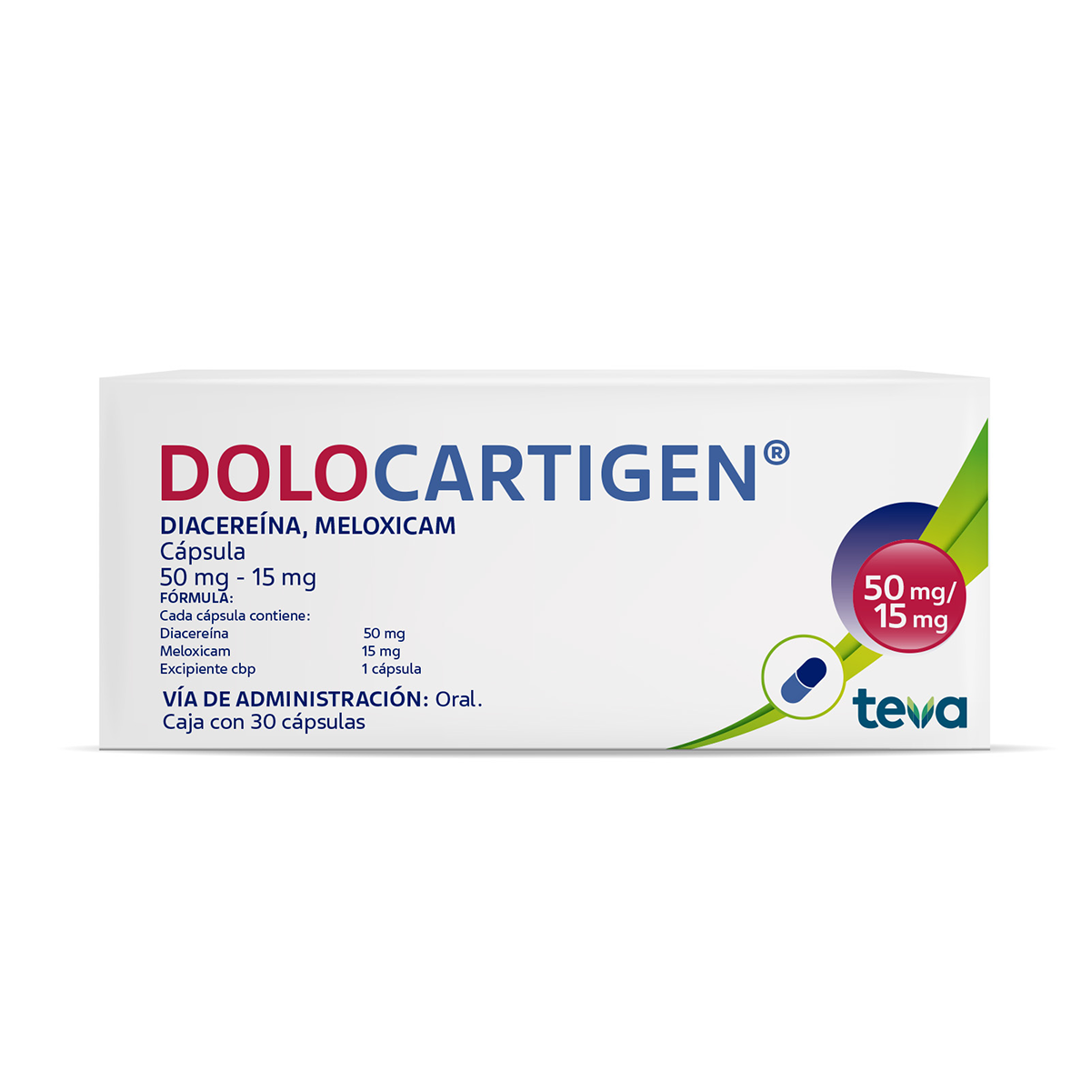 DOLOCARTIGEN C/30 CAPS. 50/15 MG.