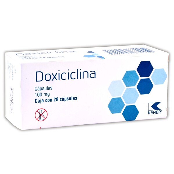 DOXICICLINA (Kener) c/28 CAPS. 100 MG.