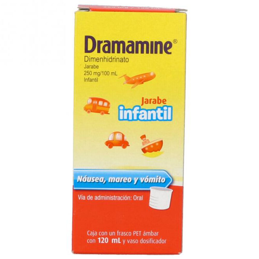 DRAMAMINE JARABE Infantil Fco. 120 ML. 250 MG/100 ML.