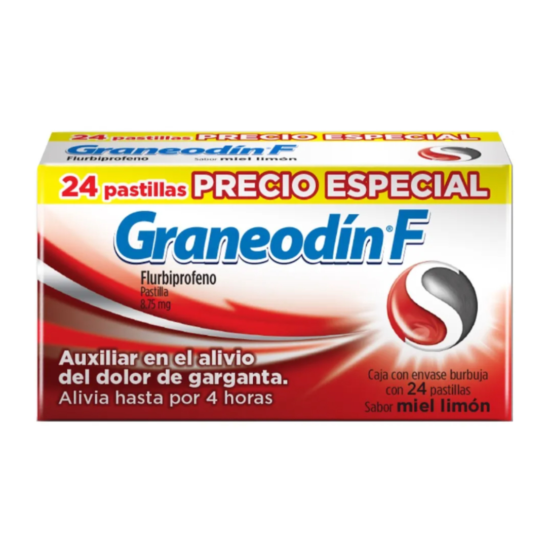 GRANEODÍN F c/24 PASTILLAS Sab. Miel-Limón 8.75 MG