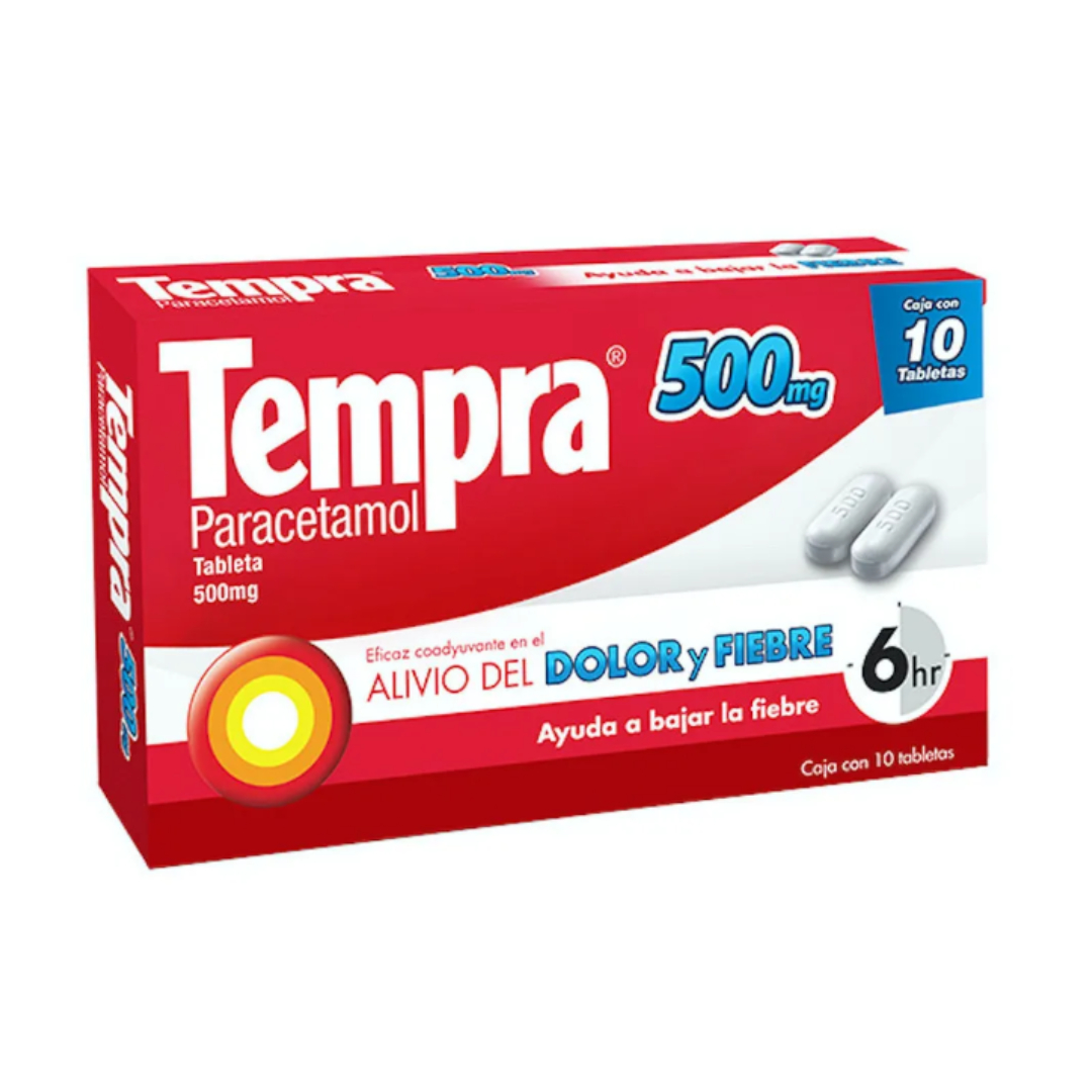 TEMPRA c/10 TABS. 500 MG.