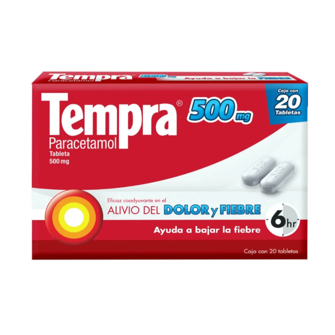 TEMPRA c/20 TABS. 500 MG.