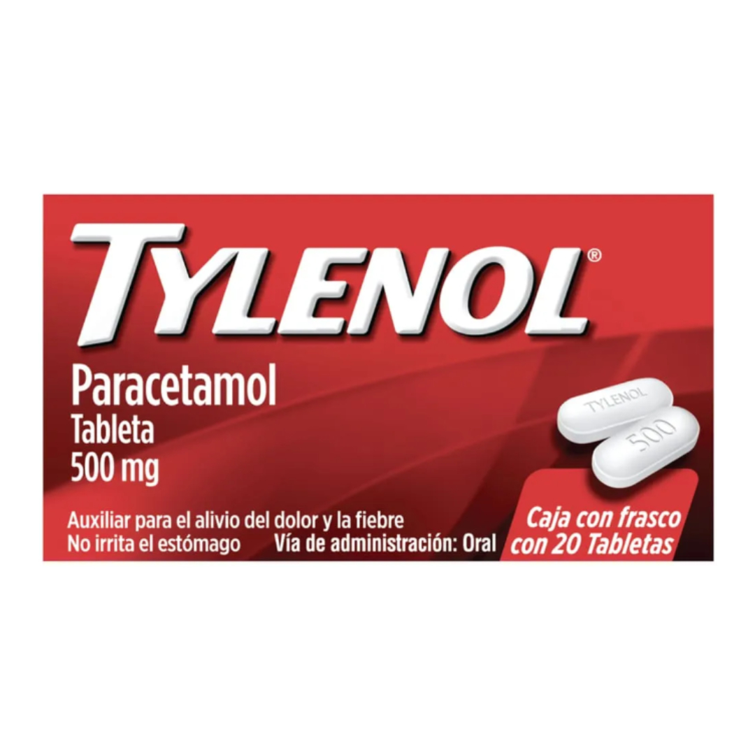 TYLENOL c/20 TABS. 500 MG.