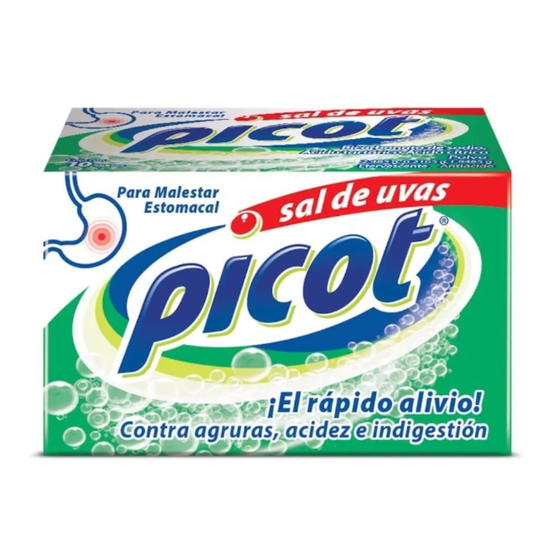 SAL DE UVAS PICOT c/10 SOBS. POLVO EFERVS. 2.4850/0.2165/1.9485 G.