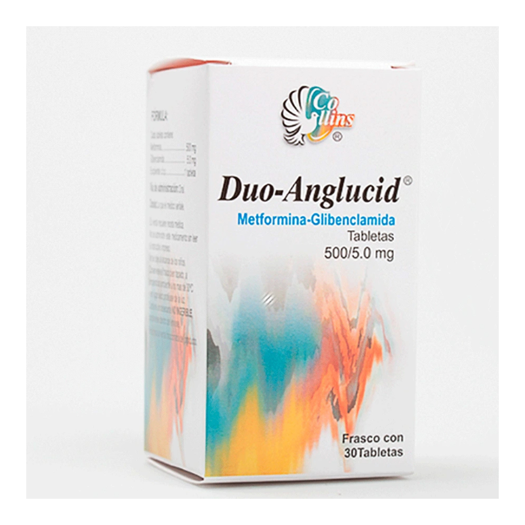 DUO-ANGLUCID C/30 TABS. 500/5.0 MG.