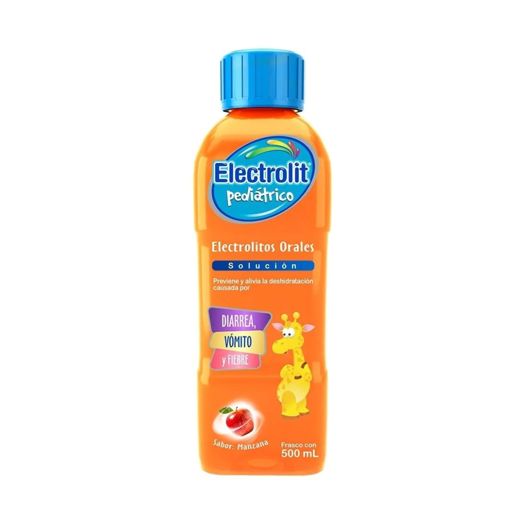 ELECTROLIT PEDIÁTRICO Electrolitos Orales SOL. SAB. MANZANA 300 ML. 