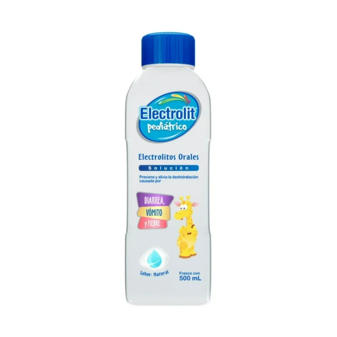 ELECTROLIT PEDIÁTRICO Electrolitos Orales SOL. SAB. NATURAL 500 ML.