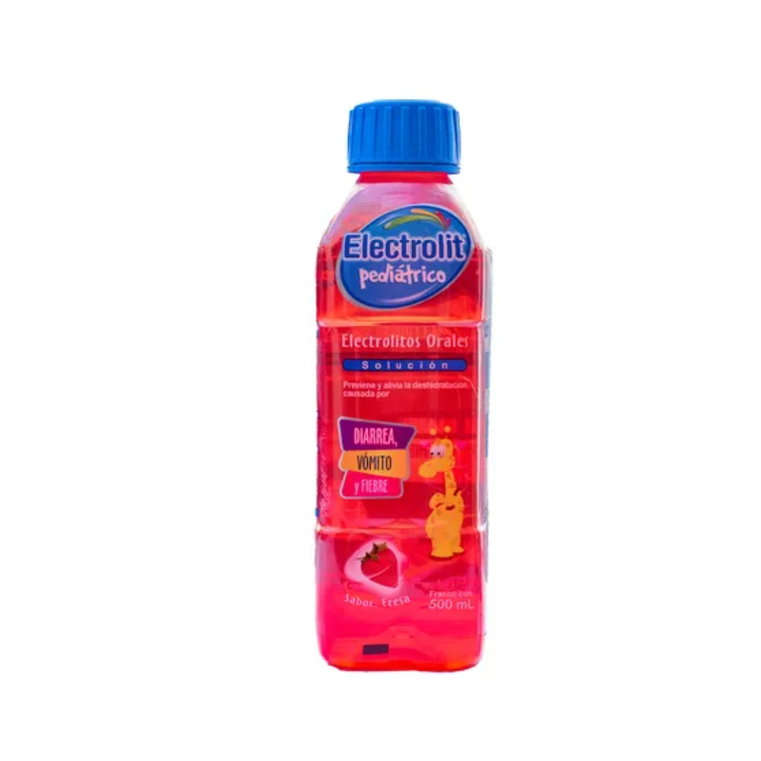 ELECTROLIT PEDIÁTRICO Electrolitos Orales SOL. SAB. FRESA 300 ML. 