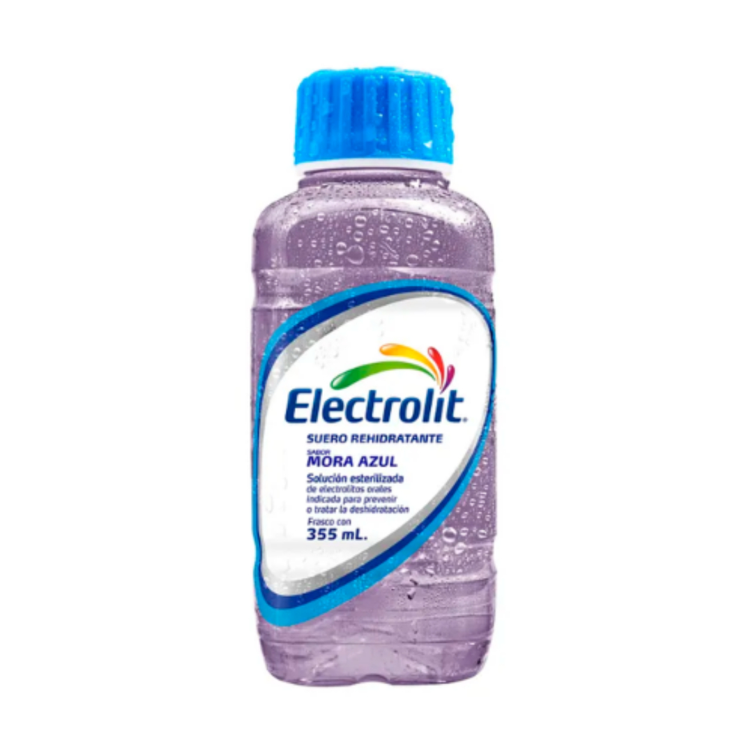 ELECTROLIT Electrolitos Orales SOL. SAB. MORA AZUL  355 ML. 
