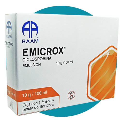 EMICROX EMULSIÓN Fco. 50 ML. 100 MG/1 ML. ciclosporina