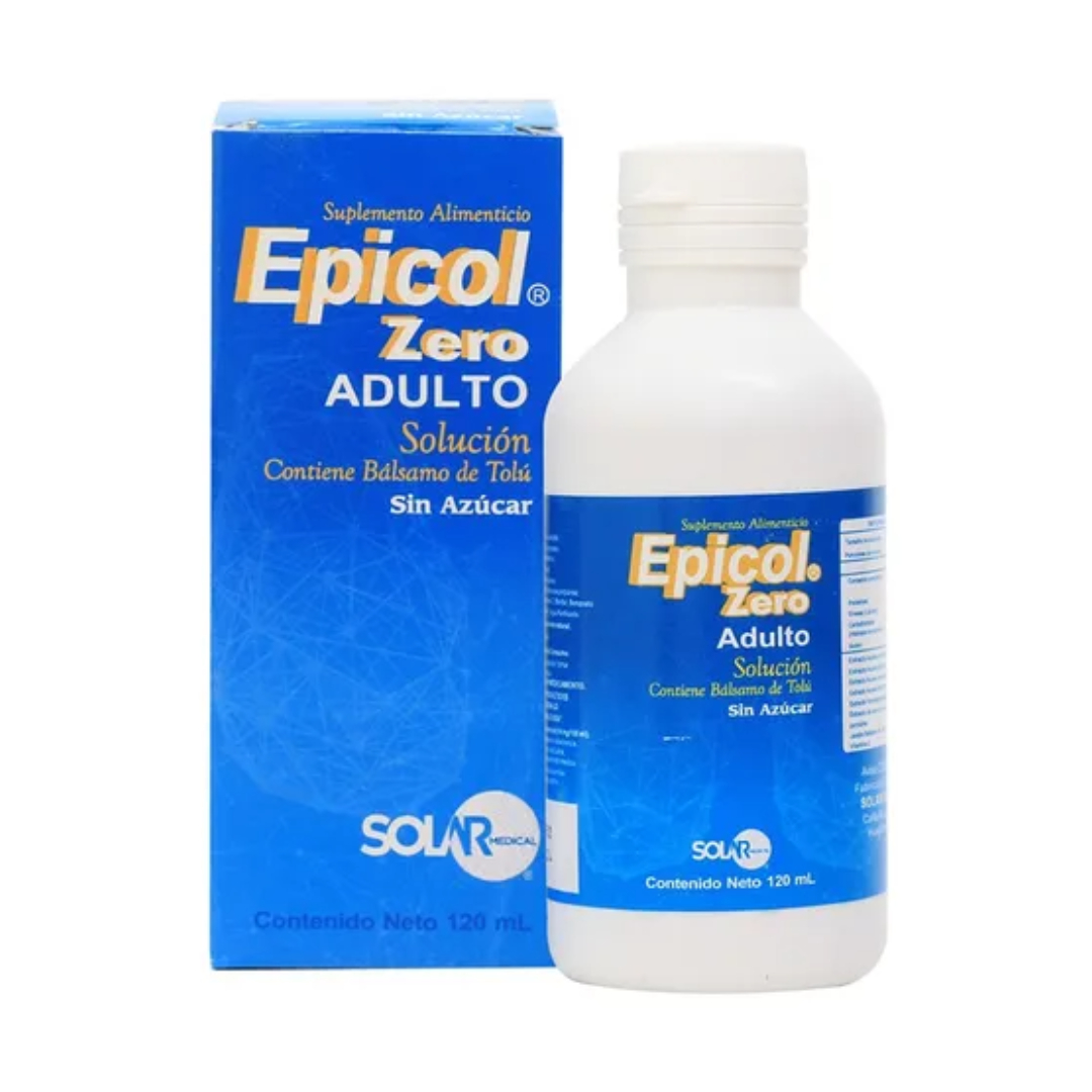 EPICOL Zero SOLUCIÓN ADULTO Sin Azúcar Fco. 120 ML.