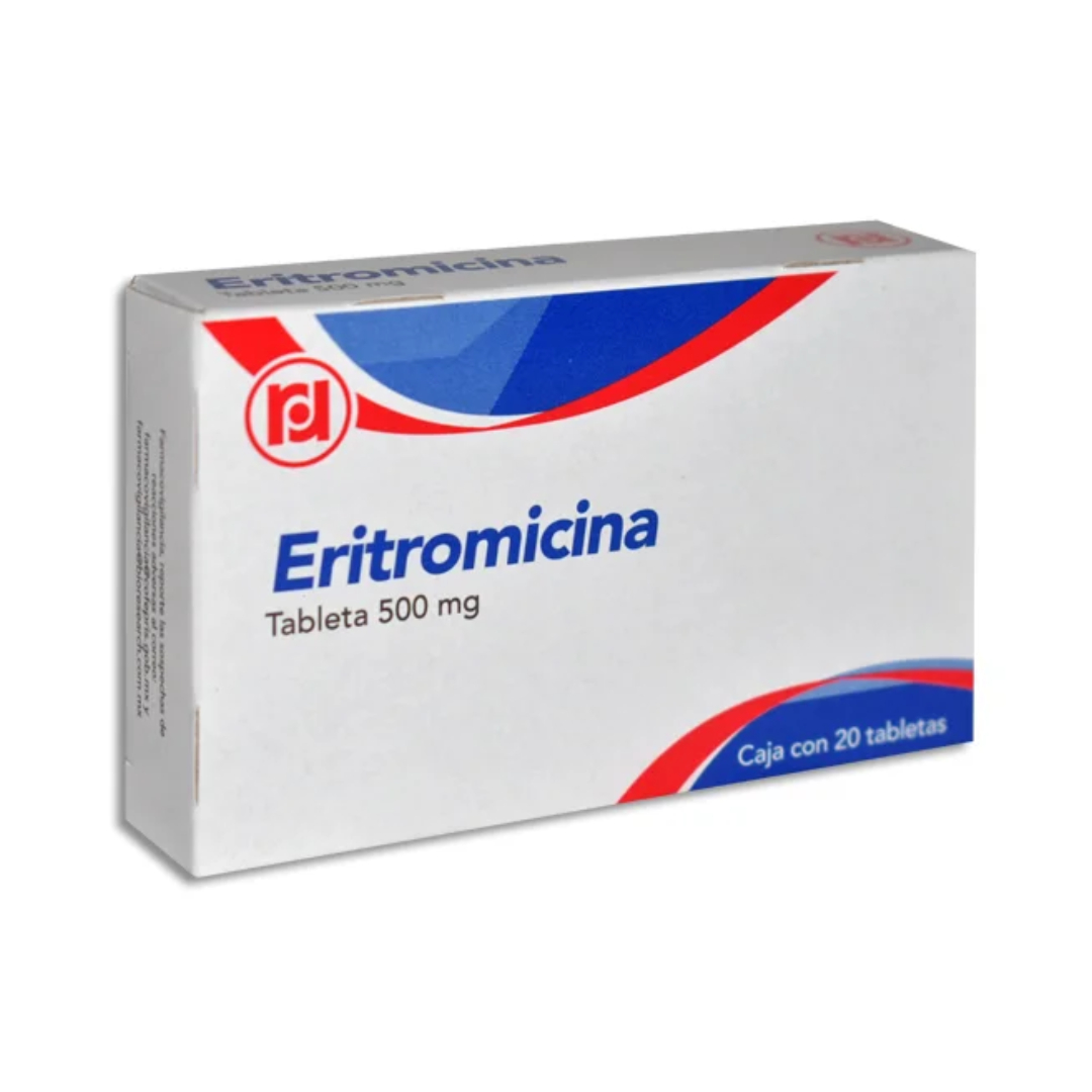 ERITROMICINA (Randall) c/20 TABS. 500 MG.