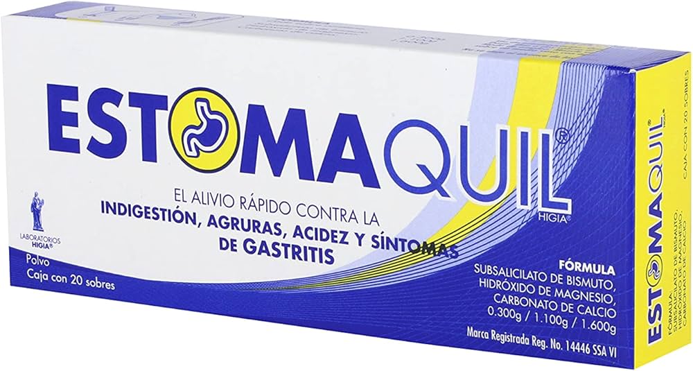 ESTOMAQUIL CAJA C/20 SOBS. 3 G. POLVO 0.300-1.100-