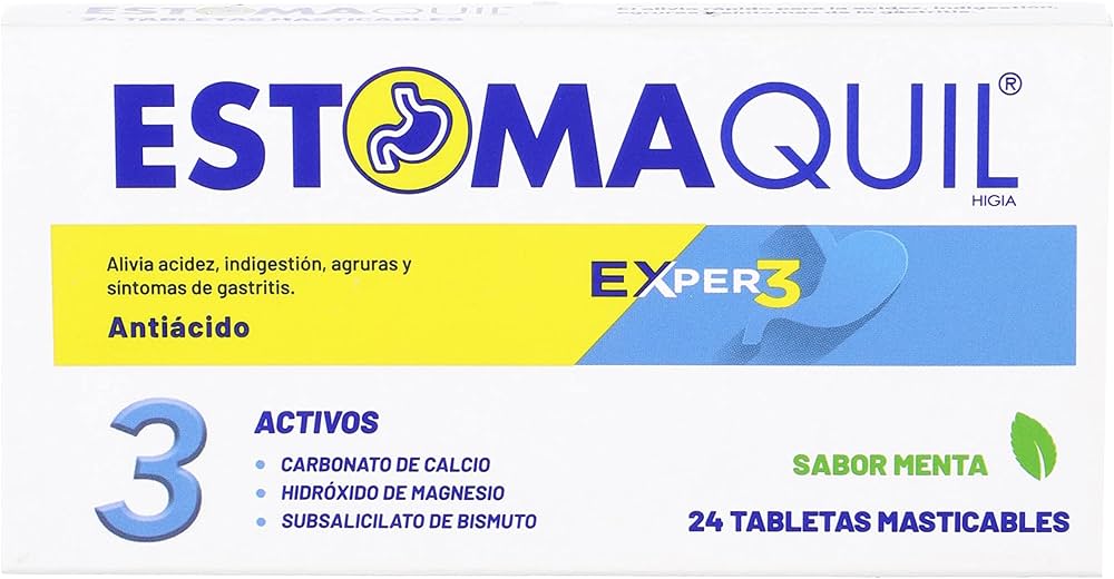 ESTOMAQUIL EXPER CAJA C/24 TABS. MASTICABLES SAB.