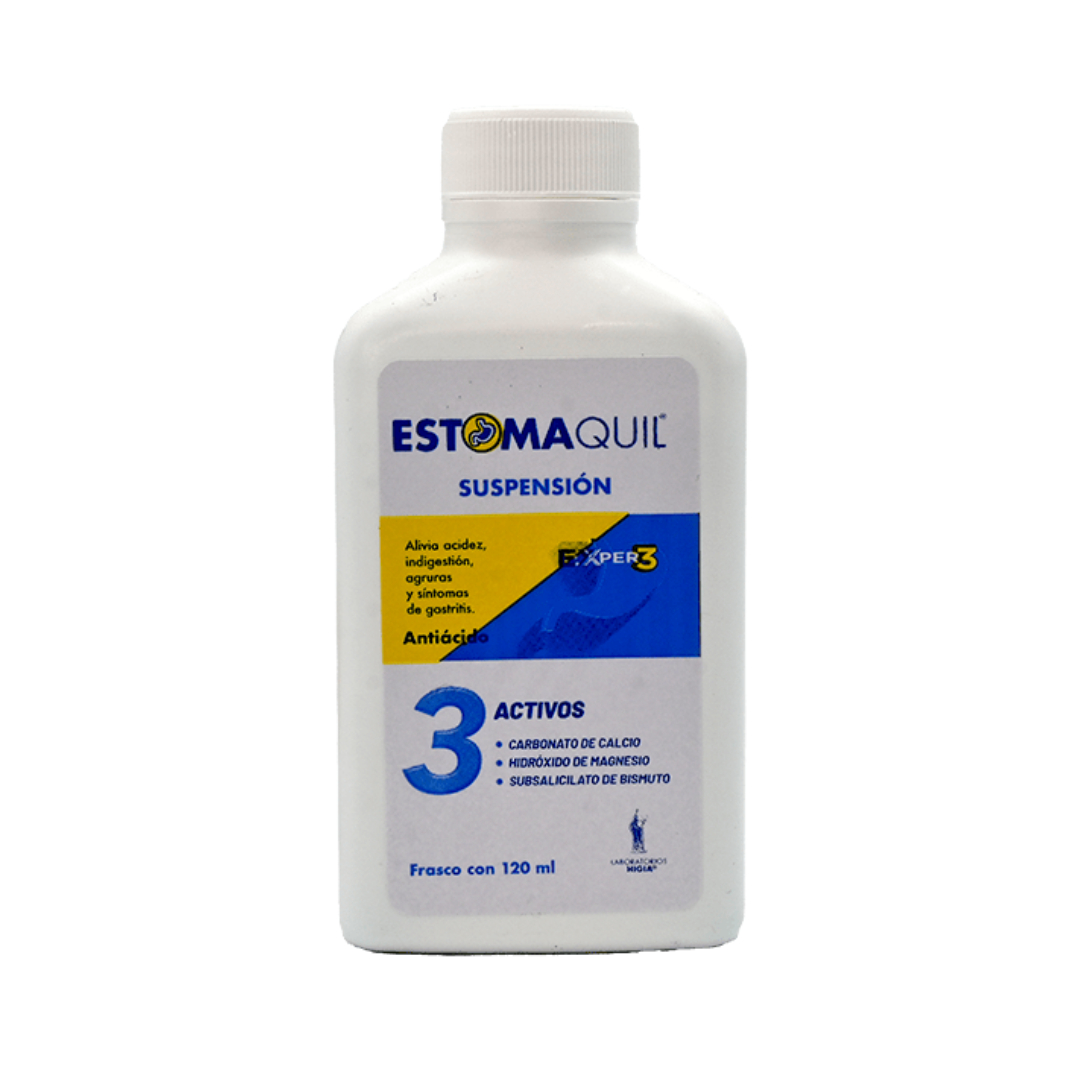 ESTOMAQUIL EXper3 SUSP. Fco. 120 ML. 2.67-1.67-1.00 G/100 ML. 