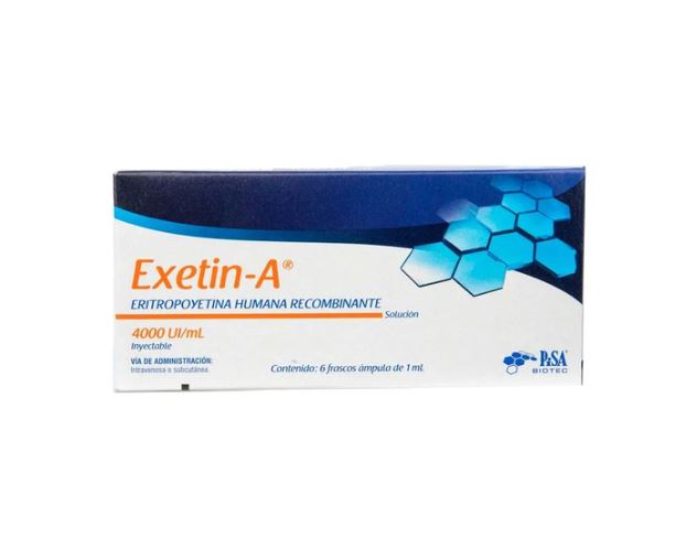 EXETIN-A SOL. INY 6 FCO 4000 UI 1ML (RED FRIA)