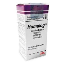 HUMALOG LISPRO SOL. 100UI/ML (RED FRÍA)