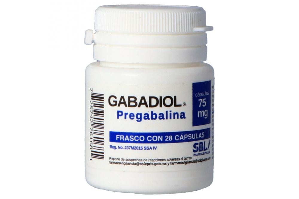 GABADIOL Fco. c/60 CAPS.  75 MG.