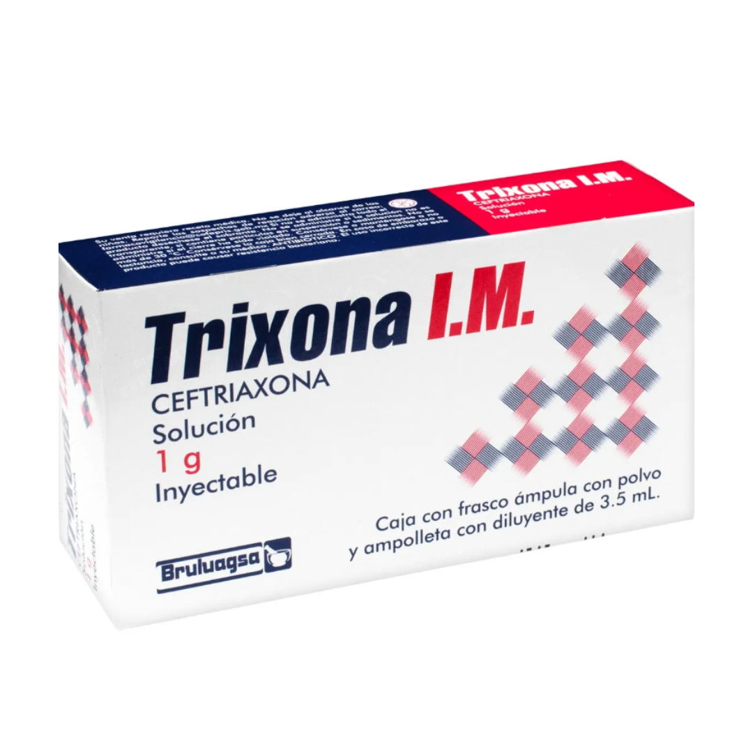 TRIXONA I.M. Sol. Iny. c/1 FCO. AMP. 1 G/3.5 ML.