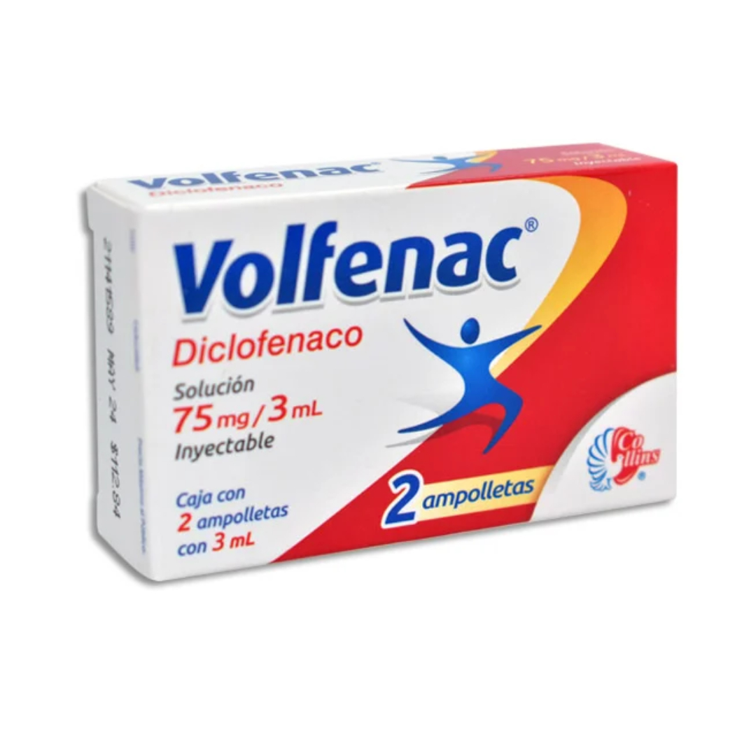 VOLFENAC Sol. Iny. c/2 AMPTAS. 75 MG/3 ML.