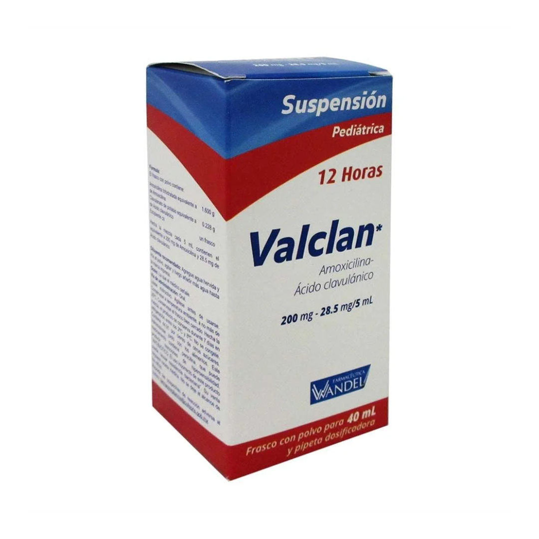 VALCLAN 12H. SUSP. PEDIÁTRICO FCO. 40 ML. 200-28.5