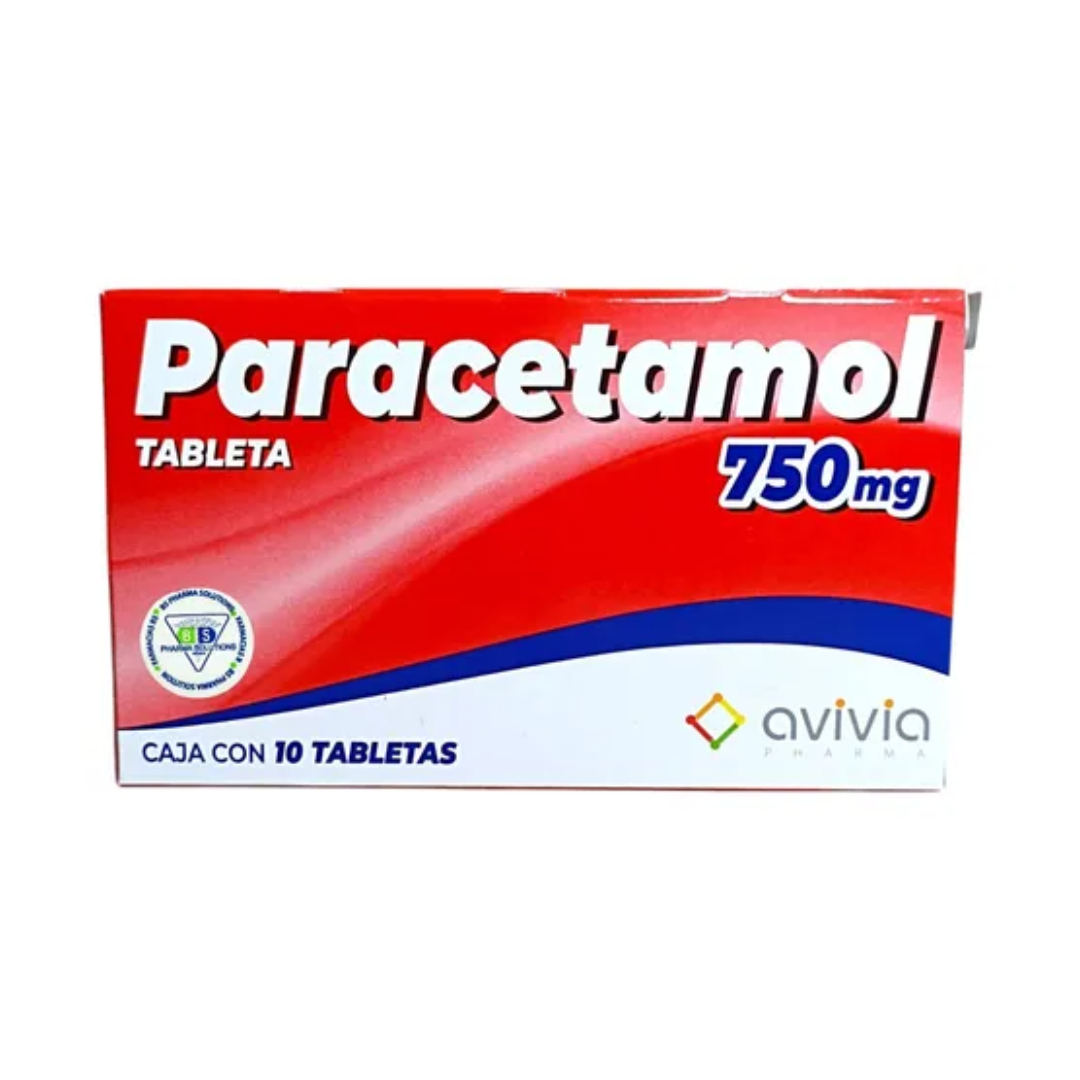 PARACETAMOL (Avivia) c/10 TABS. 750 MG.