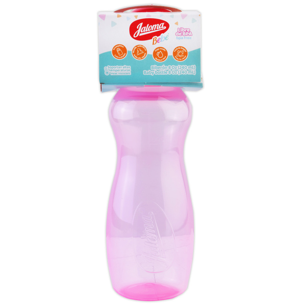 BIBERÓN SILUETTE NIÑA C/MAMILA 8 OZ/240 ML.