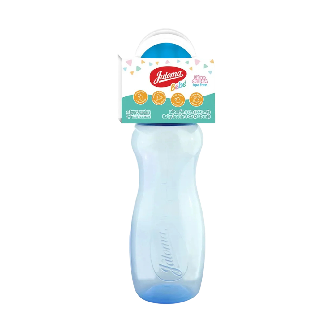 BIBERÓN SILUETTE NIÑO C/MAMILA 8 OZ/240 ML.