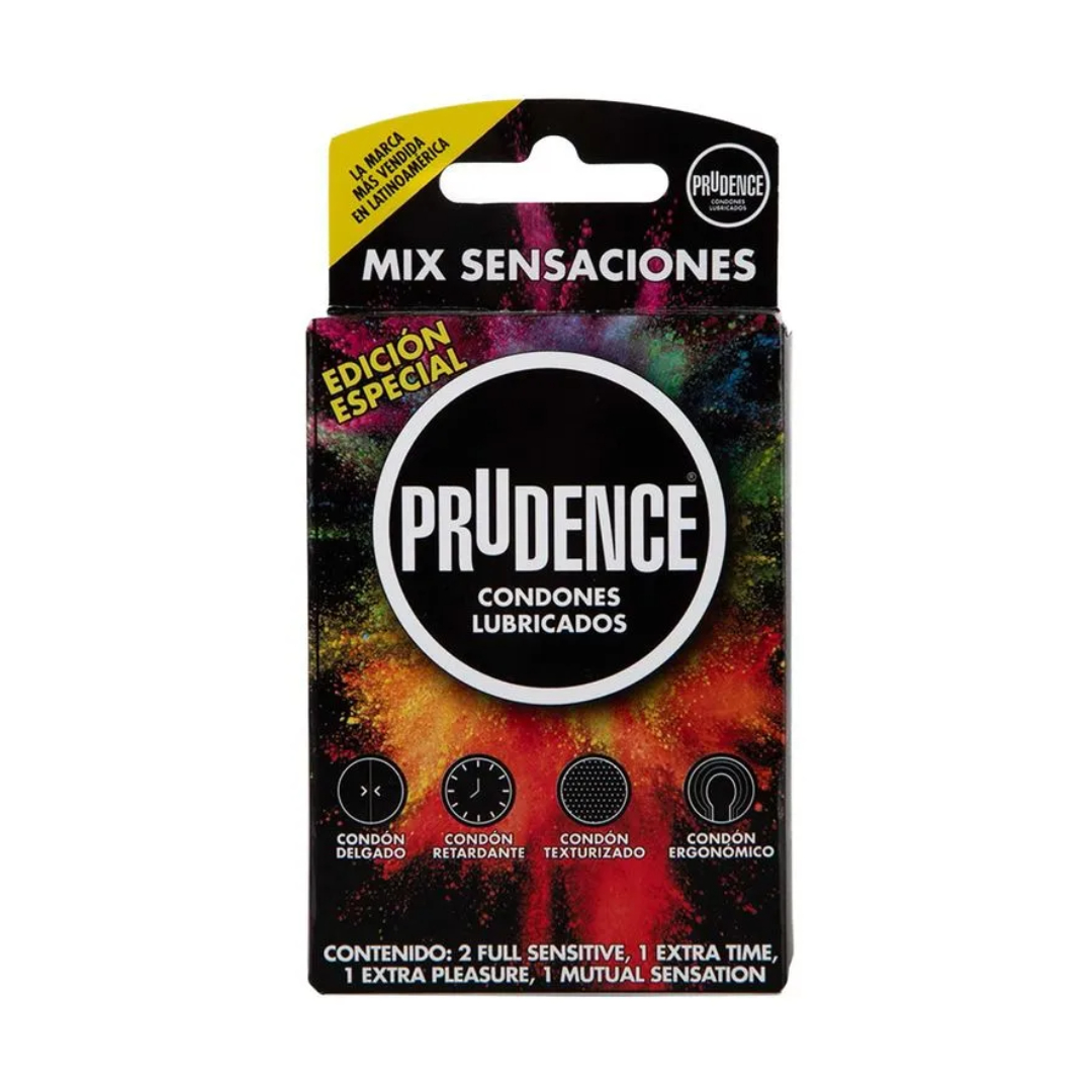 PRUDENCE MIX SENSACIONES Caja c/5 CONDONES.