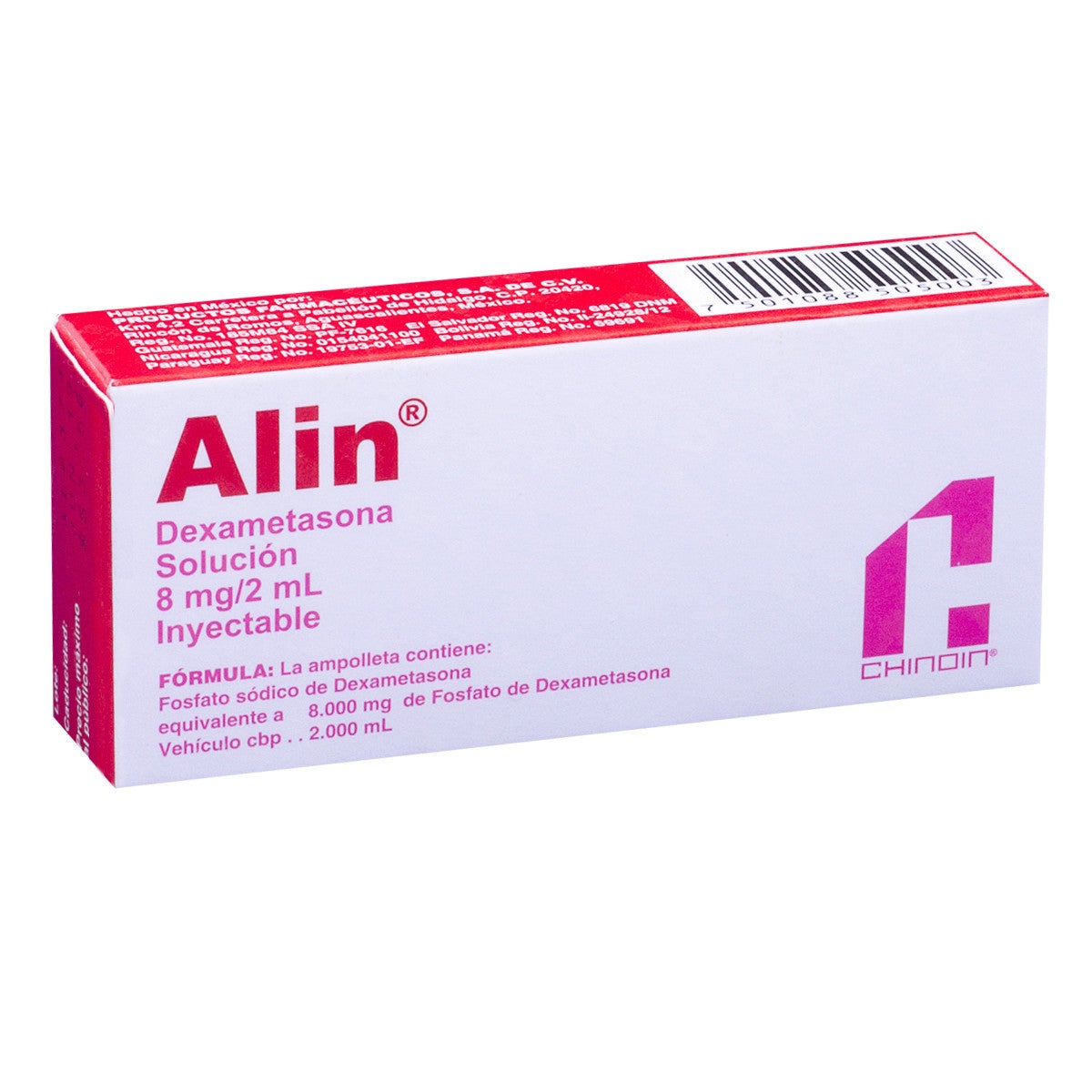 ALIN Sol. Iny. c/1 AMPTA. 8 MG/2 ML.