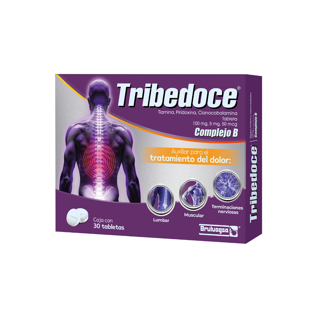 TRIBEDOCE c/ 30 TABS. 100 MG/5 MG/50 MCG.