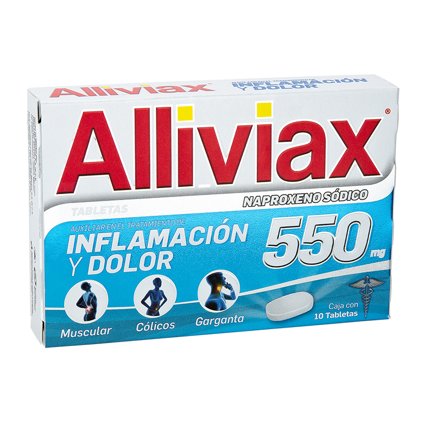 ALLIVIAX c/10 TABS. 550 MG.