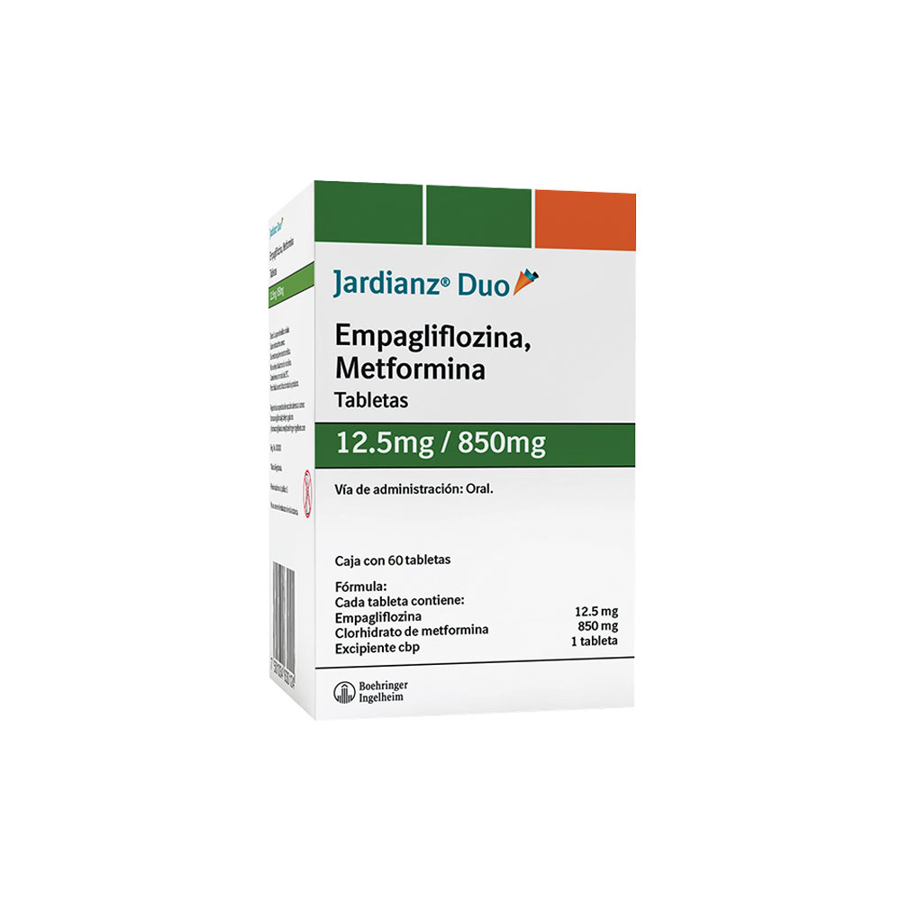 JARDIANZ DUO 12.5 MG/850MG 60 TABS