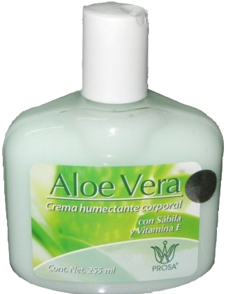 ALOE VERA Crema Humectante Corporal FCO. c/255 ML.